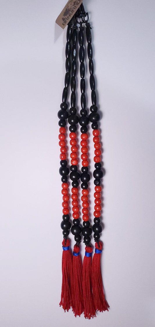 Tassels: Red Beads - BanYakob Clothing & Accessories