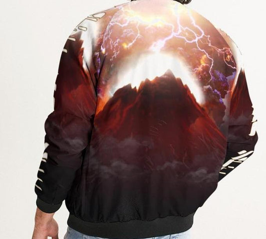 Exodus 20:18 Mt. Sinai Men's Bomber Jacket - BanYakob Clothing & Accessories