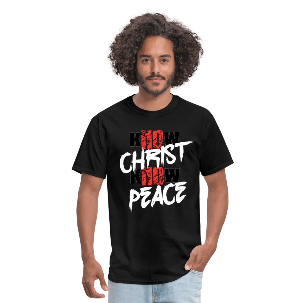 Know Christ Know Peace Tee - black