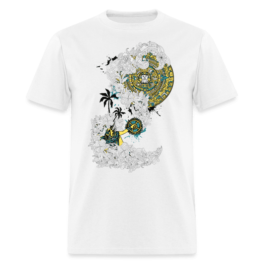 Aztec Warrior Tee - white